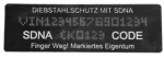 SelectaMark Sicherheits-Aufkleber/Schablonen fr Metall-Teile, inkl. tz-Flssigkeit fr bis 5 Schablonen